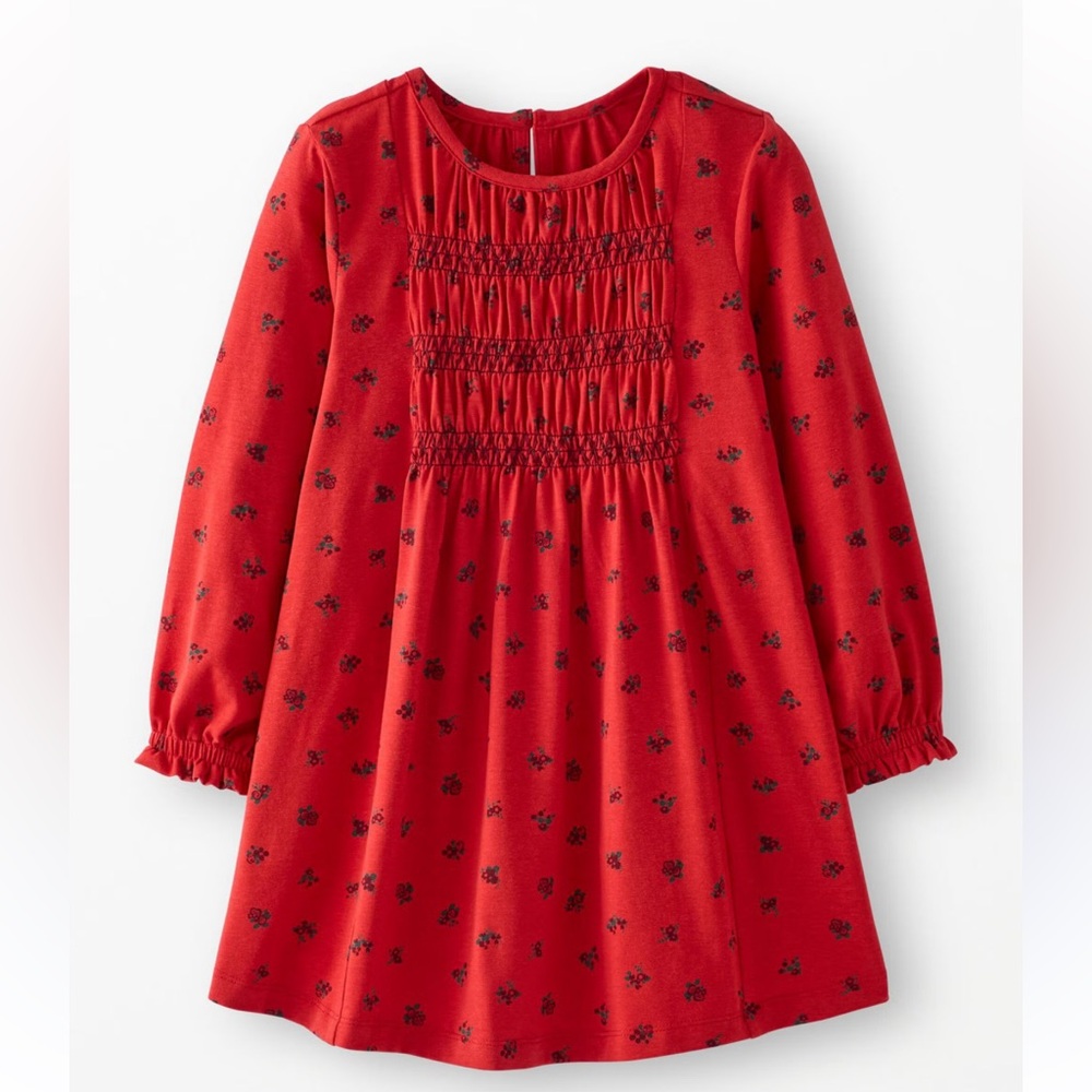 *NWOT* Hanna Andersson* Red Smocked Kids Dress